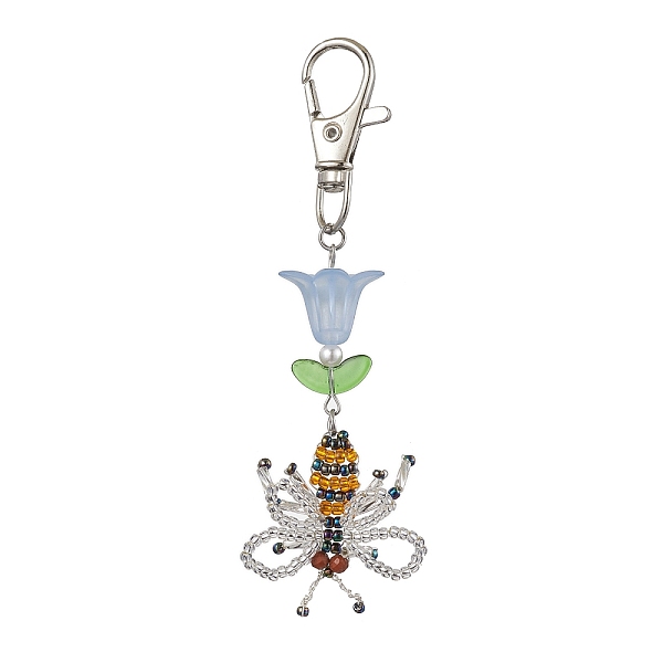 PandaHall Bees Handmade Glass Seed Beads Pendants Decorations, Acrylic Flower & Swivel Lobster Clasp Charms for Bag Ornaments, Platinum...
PandaHall Bees Handmade Glass Seed Beads Pendants Decorations, Acrylic Flower & Swivel Lobster Clasp Charms for Bag Ornaments, Platinum...
