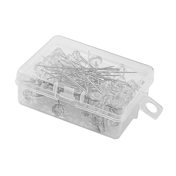 PandaHall 50Pcs Crystal Head Steel Sewing Craft Positioning Needles, Handmade Cloth Fixing Dressmaking Pins, Wedding Bouquet Decoration Flat..., Clear
PandaHall 50Pcs Crystal Head Steel Sewing Craft Positioning Needles, Handmade Cloth Fixing Dressmaking Pins, Wedding Bouquet Decoration Flat..., Clear