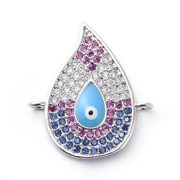 PandaHall Brass Micro Pave Cubic Zirconia Links connectors, Teardrop, Colorful, Platinum, 19x17x3mm, Hole: 1.4mm Brass+Cubic Zirconia...
PandaHall Brass Micro Pave Cubic Zirconia Links connectors, Teardrop, Colorful, Platinum, 19x17x3mm, Hole: 1.4mm Brass+Cubic Zirconia...