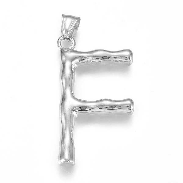 PandaHall 304 Stainless Steel Pendants, Bamboo Shaped Letter, Stainless Steel Color, Letter.F, 47x24.5x5mm, Hole: 5x8mm 304 Stainless Steel...
PandaHall 304 Stainless Steel Pendants, Bamboo Shaped Letter, Stainless Steel Color, Letter.F, 47x24.5x5mm, Hole: 5x8mm 304 Stainless Steel...