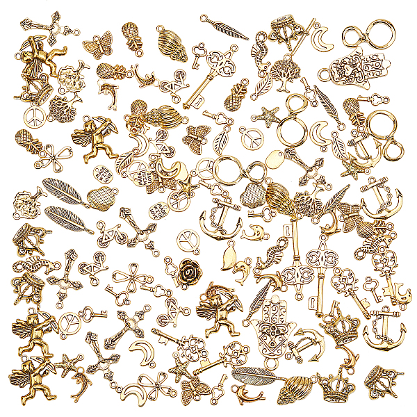 PandaHall Tibetan Style Alloy Pendants, Lead Free & Cadmium Free, Mixed Shapes, Antique Golden, about 90~100pcs/box Alloy Mixed Shapes
PandaHall Tibetan Style Alloy Pendants, Lead Free & Cadmium Free, Mixed Shapes, Antique Golden, about 90~100pcs/box Alloy Mixed Shapes
