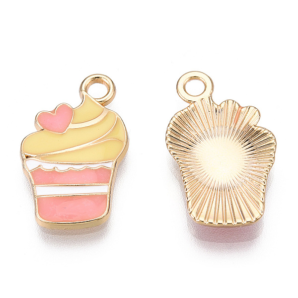 PandaHall Alloy Pendants, with Enamel, Cadmium Free & Lead Free, Light Gold, Ice Cream, Pink, 19x12x2.5mm, Hole: 2mm Alloy+Enamel Food Pink
PandaHall Alloy Pendants, with Enamel, Cadmium Free & Lead Free, Light Gold, Ice Cream, Pink, 19x12x2.5mm, Hole: 2mm Alloy+Enamel Food Pink