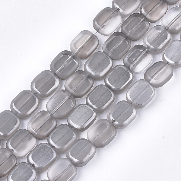 PandaHall Frosted Electroplate Glass Beads Strands, Rectangle, Gray, 12x10x4mm, Hole: 1mm, about 55pcs/strand, 25.1 inch Glass Rectangle...
PandaHall Frosted Electroplate Glass Beads Strands, Rectangle, Gray, 12x10x4mm, Hole: 1mm, about 55pcs/strand, 25.1 inch Glass Rectangle...
