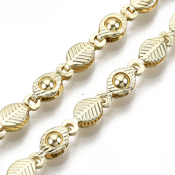 PandaHall Brass Leaf Link Chains, Long-Lasting Plated, Unwelded, Light Gold, 10x4x3mm Brass
PandaHall Brass Leaf Link Chains, Long-Lasting Plated, Unwelded, Light Gold, 10x4x3mm Brass