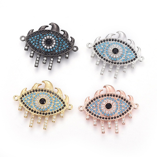 PandaHall Brass Micro Pave Cubic Zirconia Links, Eye, Colorful, Mixed Color, 23x28x2.5~3mm, Hole: 1.2mm Brass+Cubic Zirconia Eye Multicolor
PandaHall Brass Micro Pave Cubic Zirconia Links, Eye, Colorful, Mixed Color, 23x28x2.5~3mm, Hole: 1.2mm Brass+Cubic Zirconia Eye Multicolor
