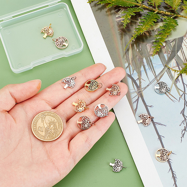 PandaHall DICOSMETIC 3 Colors Stainless Steel Pendants DIY Antique Golden Tree of Life Charms Pendants 3mm Flat Round with Tree Charms for..., Clear
PandaHall DICOSMETIC 3 Colors Stainless Steel Pendants DIY Antique Golden Tree of Life Charms Pendants 3mm Flat Round with Tree Charms for..., Clear