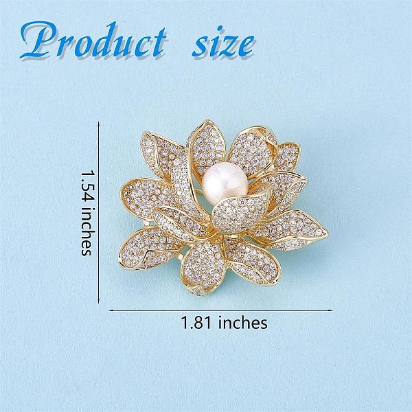 PandaHall Golden Lotus Flower Brooch Clear Zircon Brooch Pin White Beads Brooches Badge Jewelry for Jackets Backpack Corsage Lapel Scarf...
PandaHall Golden Lotus Flower Brooch Clear Zircon Brooch Pin White Beads Brooches Badge Jewelry for Jackets Backpack Corsage Lapel Scarf...