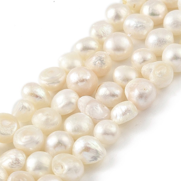 PandaHall Natural Cultured Freshwater Pearl Beads Strands, Two Sides Polished, Floral White, 6~7mm, Hole: 0.5mm, about 25pcs/strand, 6.69''...
PandaHall Natural Cultured Freshwater Pearl Beads Strands, Two Sides Polished, Floral White, 6~7mm, Hole: 0.5mm, about 25pcs/strand, 6.69''...