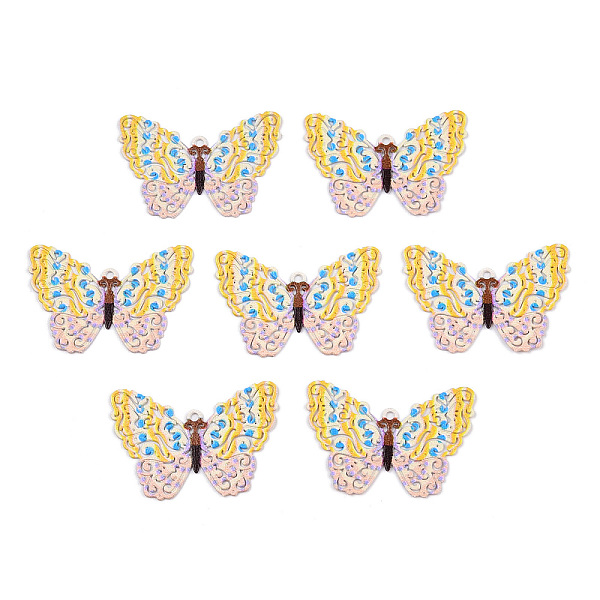 PandaHall Spray Painted 430 Stainless Steel Filigree Pendants, Butterfly Charm, Gold, 17x25x0.5mm, Hole: 1mm 430 Stainless Steel Butterfly...
PandaHall Spray Painted 430 Stainless Steel Filigree Pendants, Butterfly Charm, Gold, 17x25x0.5mm, Hole: 1mm 430 Stainless Steel Butterfly...