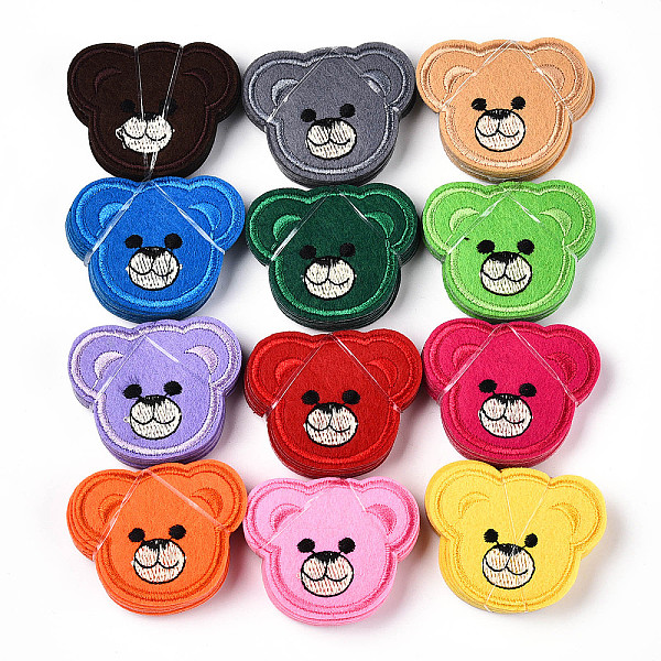 PandaHall Computerized Embroidery Cloth Iron On/Sew On Patches, Costume Accessories, Appliques, Bear, Mixed Color, 45x55x1mm, about 12colors..., Multicolor
PandaHall Computerized Embroidery Cloth Iron On/Sew On Patches, Costume Accessories, Appliques, Bear, Mixed Color, 45x55x1mm, about 12colors..., Multicolor