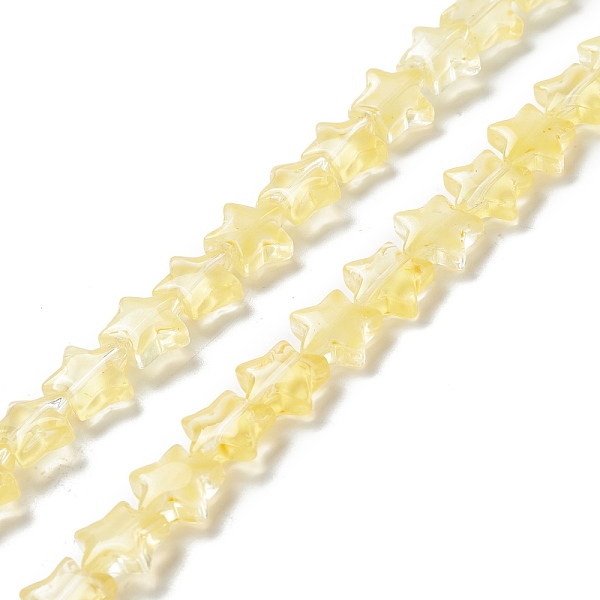 PandaHall Transparent Glass Beads Strand, Star, Light Yellow, 10x10x4mm, Hole: 0.8mm, about 40pcs/strand, 13.39~14.17 inch(34~36cm) Glass...
PandaHall Transparent Glass Beads Strand, Star, Light Yellow, 10x10x4mm, Hole: 0.8mm, about 40pcs/strand, 13.39~14.17 inch(34~36cm) Glass...