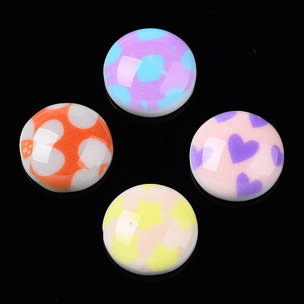 PandaHall Opaque Resin Cabochons, Half Round/Dome, Mixed Color, 14x5mm Resin Half Round Multicolor
PandaHall Opaque Resin Cabochons, Half Round/Dome, Mixed Color, 14x5mm Resin Half Round Multicolor
