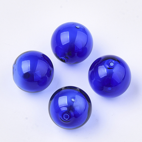 PandaHall Handmade Blown Glass Beads, Round, Blue, 14x14mm, Hole: 1~2mm Glass Round Blue
PandaHall Handmade Blown Glass Beads, Round, Blue, 14x14mm, Hole: 1~2mm Glass Round Blue