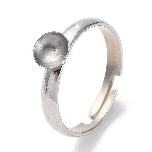 PandaHall Adjustable 304 Stainless Steel Finger Ring, Ring Settings with 201 Stainless Steel Tray for Rhinestone, Stainless Steel Color...
PandaHall Adjustable 304 Stainless Steel Finger Ring, Ring Settings with 201 Stainless Steel Tray for Rhinestone, Stainless Steel Color...