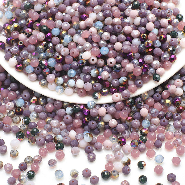 PandaHall Electroplate Glass Beads, Faceted, Round, Purple, 4x3.5mm, Hole: 1mm Glass Round Purple
PandaHall Electroplate Glass Beads, Faceted, Round, Purple, 4x3.5mm, Hole: 1mm Glass Round Purple