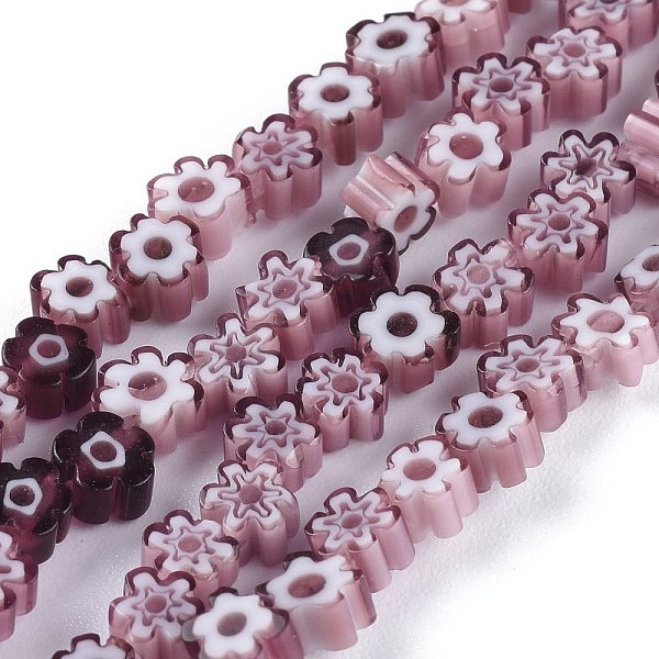 PandaHall Handmade Millefiori Glass Bead Strands, Flower, Purple, 3.7~5.6x2.6mm, Hole: 1mm, about 88~110pcs/Strand, 15.75''(40cm) Millefiori...
PandaHall Handmade Millefiori Glass Bead Strands, Flower, Purple, 3.7~5.6x2.6mm, Hole: 1mm, about 88~110pcs/Strand, 15.75''(40cm) Millefiori...