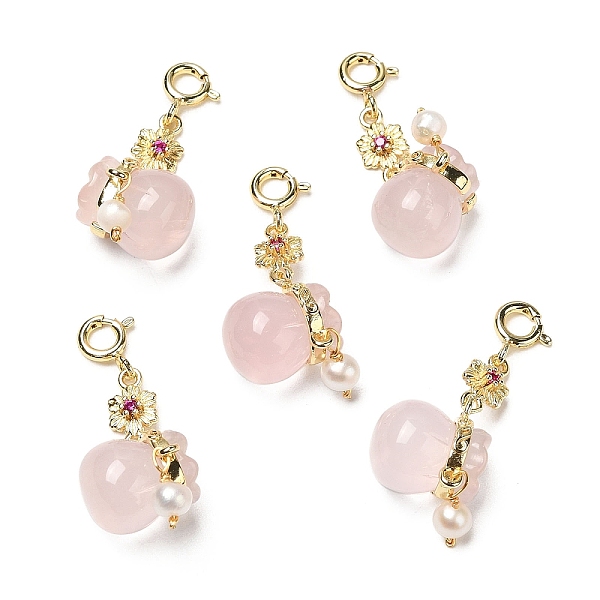 PandaHall Natural Rose Quartz Lucky Bag Pendant Decoration, Money Bag Gems Ornament with Pearl and Brass Lobster Claw Clasps, Real 14K Gold...
PandaHall Natural Rose Quartz Lucky Bag Pendant Decoration, Money Bag Gems Ornament with Pearl and Brass Lobster Claw Clasps, Real 14K Gold...
