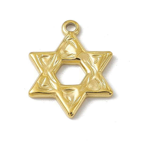 PandaHall 304 Stainless Steel Pendants, Star of David Charm, Golden, 17x13.5x1.5mm, Hole: 1.4mm 304 Stainless Steel Others
PandaHall 304 Stainless Steel Pendants, Star of David Charm, Golden, 17x13.5x1.5mm, Hole: 1.4mm 304 Stainless Steel Others