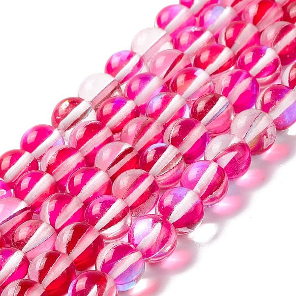 PandaHall Synthetic Moonstone Beads Strands, Round, Deep Pink, 8mm, Hole: 1mm, about 48pcs/strand, 14.57''~15.35''(37~39cm) Moonstone Round
PandaHall Synthetic Moonstone Beads Strands, Round, Deep Pink, 8mm, Hole: 1mm, about 48pcs/strand, 14.57''~15.35''(37~39cm) Moonstone Round