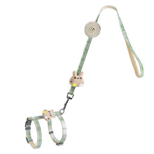 PandaHall Cat Harness and Leash Set, Cloth Belt Traction Rope Cat Escape Proof with Plastic Adjuster and Alloy Clasp, Adjustable Harness Pet...
PandaHall Cat Harness and Leash Set, Cloth Belt Traction Rope Cat Escape Proof with Plastic Adjuster and Alloy Clasp, Adjustable Harness Pet...