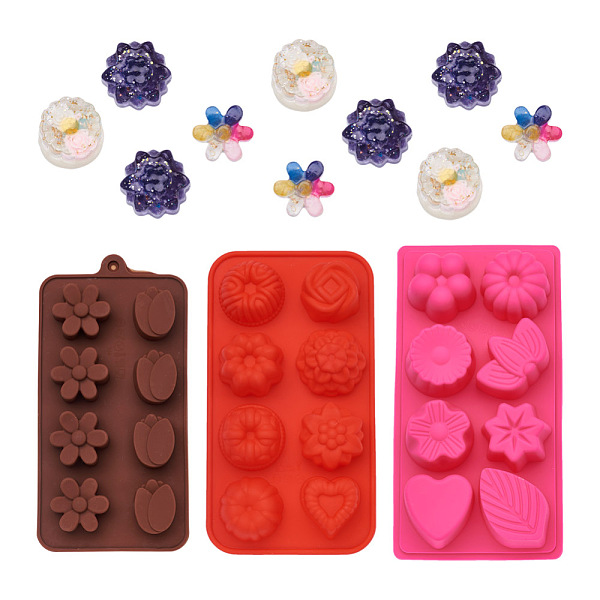 PandaHall Boutigem 3Pcs 3 Colors Fondant Molds, Food Grade Silicone Molds, for Homemade Cake Chocolate Cupcake, UV Resin & Epoxy Resin Craft..., Multicolor
PandaHall Boutigem 3Pcs 3 Colors Fondant Molds, Food Grade Silicone Molds, for Homemade Cake Chocolate Cupcake, UV Resin & Epoxy Resin Craft..., Multicolor