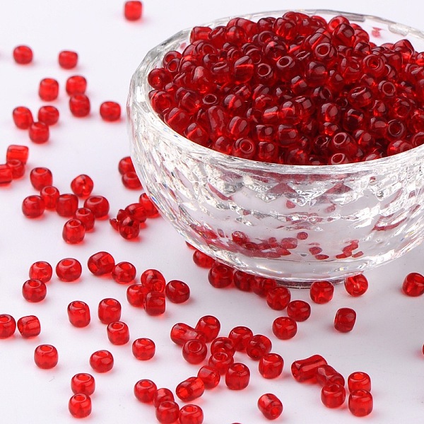 PandaHall (Repacking Service Available) Glass Seed Beads, Transparent, Round, Crimson, 6/0, 4mm, Hole: 1.5mm, about 12G/bag Glass Pink
PandaHall (Repacking Service Available) Glass Seed Beads, Transparent, Round, Crimson, 6/0, 4mm, Hole: 1.5mm, about 12G/bag Glass Pink