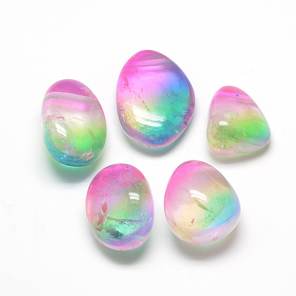 PandaHall Electroplate Natural Quartz Crystal Pendants, Nuggets, Colorful, 28~43x14~29x10~21mm, Hole: 2mm Quartz Crystal Nuggets
PandaHall Electroplate Natural Quartz Crystal Pendants, Nuggets, Colorful, 28~43x14~29x10~21mm, Hole: 2mm Quartz Crystal Nuggets