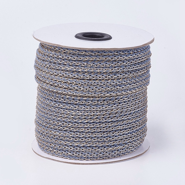 PandaHall Resin and Polyester Braided Cord, Metallic Cord, Blue Violet, 5x4mm, about 50yards/roll Polyester Purple
PandaHall Resin and Polyester Braided Cord, Metallic Cord, Blue Violet, 5x4mm, about 50yards/roll Polyester Purple