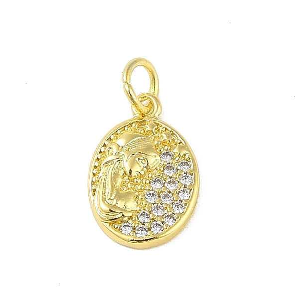 PandaHall Brass Micro Pave Cubic Zirconia Pendants, with Jump Ring, Real 18K Gold Plated, Oval with Human, Clear, 14.5x10x2.5mm, Hole: 3mm...
PandaHall Brass Micro Pave Cubic Zirconia Pendants, with Jump Ring, Real 18K Gold Plated, Oval with Human, Clear, 14.5x10x2.5mm, Hole: 3mm...