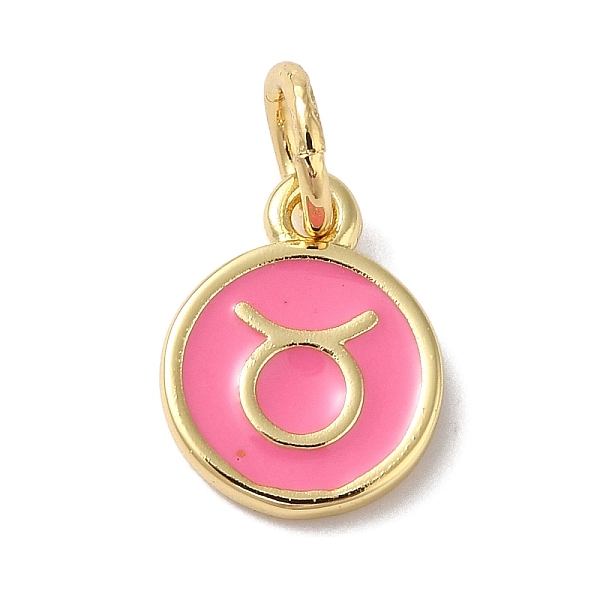 PandaHall Real 18K Gold Plated Brass Enamel Charms, with Jump Ring, Long-Lasting Plated, Lead Free & Cadmium Free, Flat Round with Taurus...
PandaHall Real 18K Gold Plated Brass Enamel Charms, with Jump Ring, Long-Lasting Plated, Lead Free & Cadmium Free, Flat Round with Taurus...