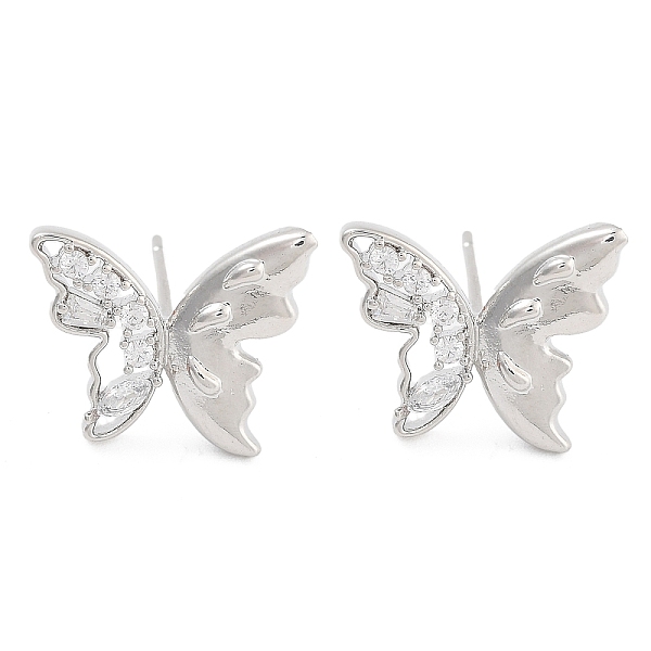 PandaHall Butterfly Brass Pave Clear Cubic Zirconia Stud Earrings for Women, Platinum, 11.5x14x2.5mm Cubic Zirconia Butterfly Clear
PandaHall Butterfly Brass Pave Clear Cubic Zirconia Stud Earrings for Women, Platinum, 11.5x14x2.5mm Cubic Zirconia Butterfly Clear