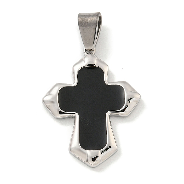 PandaHall 304 Stainless Steel Pendants, with Enamel, Cross Charm, Stainless Steel Color, Black, 32.5x24.5x3.5mm, Hole: 7x4.5mm Stainless...
PandaHall 304 Stainless Steel Pendants, with Enamel, Cross Charm, Stainless Steel Color, Black, 32.5x24.5x3.5mm, Hole: 7x4.5mm Stainless...