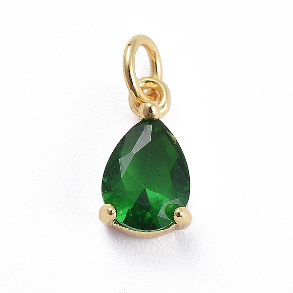 PandaHall Brass Micro Pave Cubic Zirconia Pendants, with Jump Ring, Teardrop, Rose Gold, Green, 11.5x6.5x4mm, Hole: 3mm Brass+Cubic Zirconia...
PandaHall Brass Micro Pave Cubic Zirconia Pendants, with Jump Ring, Teardrop, Rose Gold, Green, 11.5x6.5x4mm, Hole: 3mm Brass+Cubic Zirconia...