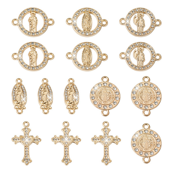 PandaHall DIY Religion Jewelry Making Findings Kits, Including Alloy Pendants & Connector Charms, with Crystal Rhinestone, Cross with Heart..., Clear
PandaHall DIY Religion Jewelry Making Findings Kits, Including Alloy Pendants & Connector Charms, with Crystal Rhinestone, Cross with Heart..., Clear