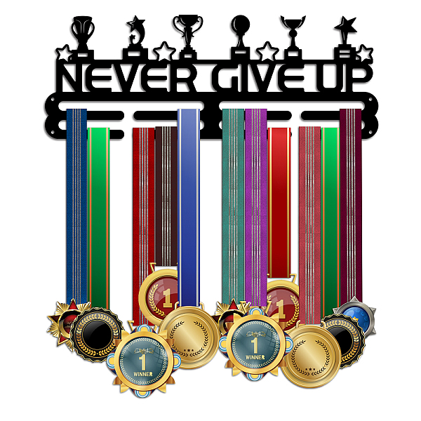 PandaHall Sports Theme Iron Medal Hanger Holder Display Wall Rack, with Screws, Trophy Pattern, 150x400mm Iron Trophy Black
PandaHall Sports Theme Iron Medal Hanger Holder Display Wall Rack, with Screws, Trophy Pattern, 150x400mm Iron Trophy Black