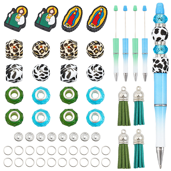 PandaHall CHGCRAFT DIY Beadable Pen Making Kit, Including Jesus & Virgin Mary & Hexagon Silicone & Resin Rondelle & Rhinestone Spacer Beads..., Multicolor
PandaHall CHGCRAFT DIY Beadable Pen Making Kit, Including Jesus & Virgin Mary & Hexagon Silicone & Resin Rondelle & Rhinestone Spacer Beads..., Multicolor