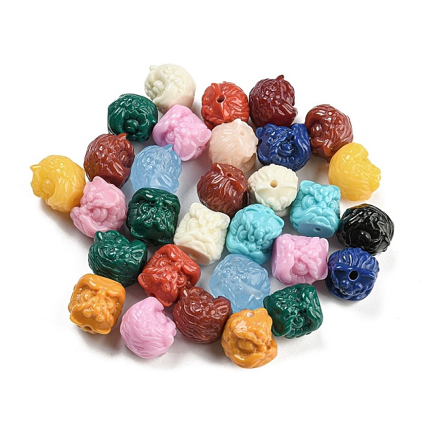 PandaHall Resin Lion Head Beads, Mixed Color, 7x9x9.5mm, Hole: 1.5mm Resin Lion Multicolor
PandaHall Resin Lion Head Beads, Mixed Color, 7x9x9.5mm, Hole: 1.5mm Resin Lion Multicolor
