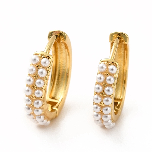 PandaHall Acrylic Pearl Beaded Hoop Earrings, Long-Lasting Plated Brass Hinged Earrings for Women, Cadmium Free & Lead Free, Real 18K Gold...
PandaHall Acrylic Pearl Beaded Hoop Earrings, Long-Lasting Plated Brass Hinged Earrings for Women, Cadmium Free & Lead Free, Real 18K Gold...