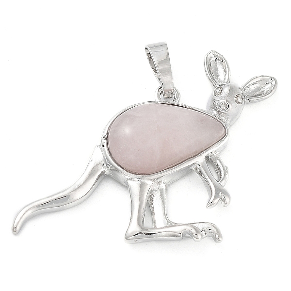 PandaHall Natural Rose Quartz Pendants, with Platinum Tone Brass Findings, Kangaroo, 34x48x6.5~7mm, Hole: 5.5x7mm Rose Quartz Other Animal
PandaHall Natural Rose Quartz Pendants, with Platinum Tone Brass Findings, Kangaroo, 34x48x6.5~7mm, Hole: 5.5x7mm Rose Quartz Other Animal