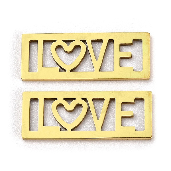 PandaHall 201 Stainless Steel Cabochons, Laser Cut, Rectangle with Word LOVE, Golden, 7.5x20x1mm 201 Stainless Steel Rectangle
PandaHall 201 Stainless Steel Cabochons, Laser Cut, Rectangle with Word LOVE, Golden, 7.5x20x1mm 201 Stainless Steel Rectangle