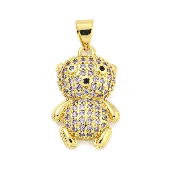 PandaHall Brass Micro Pave Cubic Zirconia Pendants, Real 18K Gold Plated, Bear, Pink, 21x13x6mm, Hole: 3x5mm Brass+Cubic Zirconia Bear Pink
PandaHall Brass Micro Pave Cubic Zirconia Pendants, Real 18K Gold Plated, Bear, Pink, 21x13x6mm, Hole: 3x5mm Brass+Cubic Zirconia Bear Pink