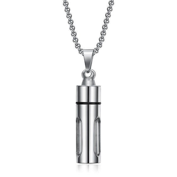 PandaHall 316L Surgical Stainless Steel Urn Ashes Pendants, Column, Stainless Steel Color, 59x13mm, Hole: 8x6mm 316L Surgical Stainless...
PandaHall 316L Surgical Stainless Steel Urn Ashes Pendants, Column, Stainless Steel Color, 59x13mm, Hole: 8x6mm 316L Surgical Stainless...