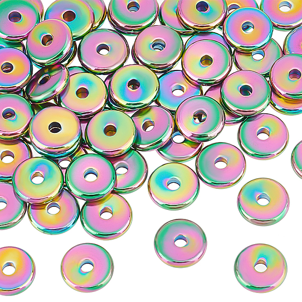 PandaHall Unicraftale 60Pcs 201 Stainless Steel Beads, Disc/Rondelle, Rainbow Color, 8.5x2mm, Hole: 1.8mm 201 Stainless Steel Disc
PandaHall Unicraftale 60Pcs 201 Stainless Steel Beads, Disc/Rondelle, Rainbow Color, 8.5x2mm, Hole: 1.8mm 201 Stainless Steel Disc