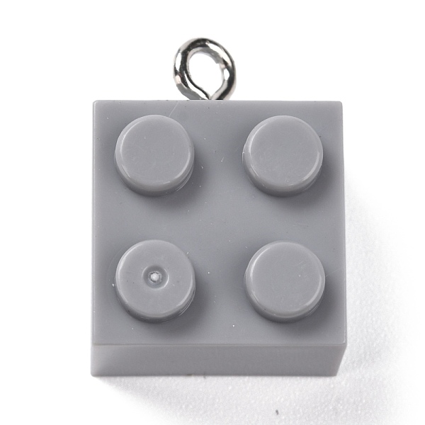 PandaHall Resin Pendants, with Platinum Iron Loop, Toy Bricks, Dark Gray, 21x15.5x11mm, Hole: 2.6mm Iron+Resin Others
PandaHall Resin Pendants, with Platinum Iron Loop, Toy Bricks, Dark Gray, 21x15.5x11mm, Hole: 2.6mm Iron+Resin Others