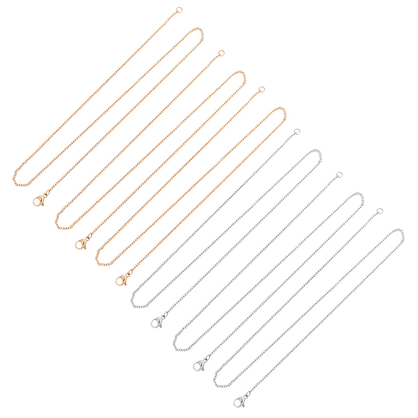 PandaHall UNICRAFTALE 304 Stainless Steel Cable Chain Necklaces, Mixed Color, 17.7 inch(45cm), 2 colors, 6pcs/color, 12pcs/box 304 Stainless...
PandaHall UNICRAFTALE 304 Stainless Steel Cable Chain Necklaces, Mixed Color, 17.7 inch(45cm), 2 colors, 6pcs/color, 12pcs/box 304 Stainless...