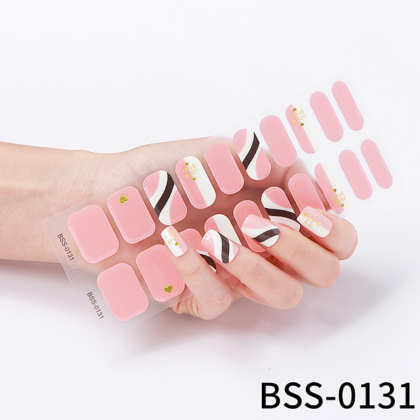 PandaHall Nail Art Full Cover Nail Stickers, Self-Adhesive, for Nail Tips Decorations, Pink, 17.5x7.3x0.9cm, 20pcs/sheet Paper Pink
PandaHall Nail Art Full Cover Nail Stickers, Self-Adhesive, for Nail Tips Decorations, Pink, 17.5x7.3x0.9cm, 20pcs/sheet Paper Pink