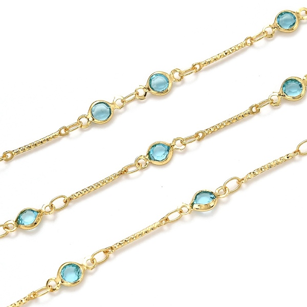 PandaHall 3.28 Feet Handmade Brass Bar Link Chains, with Glass, Long-Lasting Plated, Soldered, Golden, Light Blue, Link: 13x1.8x1mm...
PandaHall 3.28 Feet Handmade Brass Bar Link Chains, with Glass, Long-Lasting Plated, Soldered, Golden, Light Blue, Link: 13x1.8x1mm...