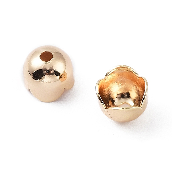 PandaHall Brass Cord Ends, End Caps, Flower, Real 18K Gold Plated, 5x6mm, Hole: 1.4mm, Inner Diameter: 5mm Brass Flower
PandaHall Brass Cord Ends, End Caps, Flower, Real 18K Gold Plated, 5x6mm, Hole: 1.4mm, Inner Diameter: 5mm Brass Flower