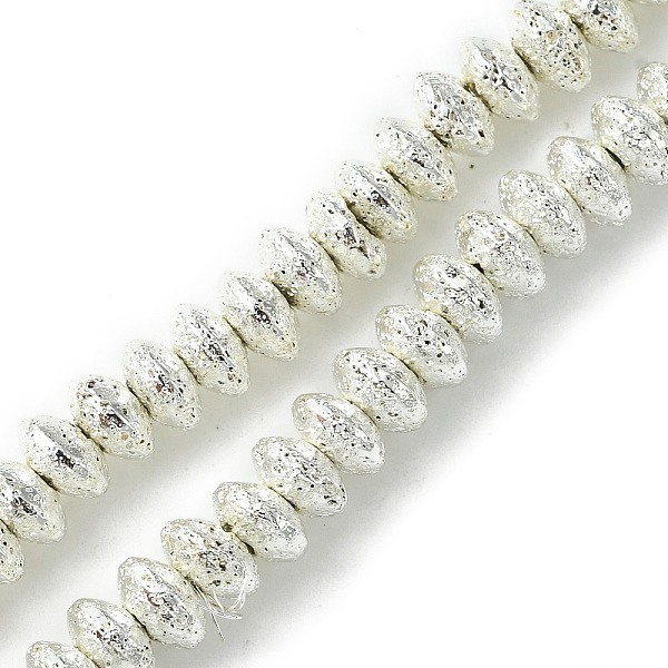 PandaHall Electroplated Natural Lava Rock Beads Strands, Rondelle, Saucer Beads, Silver Plated, 8.5x4.5mm, Hole: 1.8mm, about 85pcs/strand...
PandaHall Electroplated Natural Lava Rock Beads Strands, Rondelle, Saucer Beads, Silver Plated, 8.5x4.5mm, Hole: 1.8mm, about 85pcs/strand...