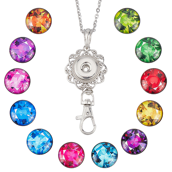 PandaHall SUNNYCLUE DIY Interchangeable Dome Office Lanyard ID Badge Holder Necklace Making Kit, Including Brass Snap Buttons, Alloy Snap...
PandaHall SUNNYCLUE DIY Interchangeable Dome Office Lanyard ID Badge Holder Necklace Making Kit, Including Brass Snap Buttons, Alloy Snap...
